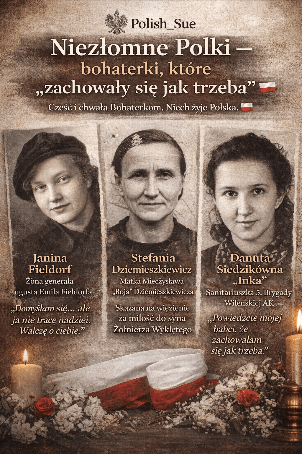 Niezłomne Polki – bohaterki, które „zachowały się jak trzeba” 🇵🇱 Polish Sue oddaje hołd „kobietom niezłomnym” z okazji Międzynarodowego Dnia&nbsp;Kobiet.