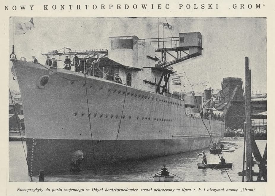 90 Years Since the Launch of ORP Grom – The Pride of the Polish Navy Built in&nbsp;Britain.