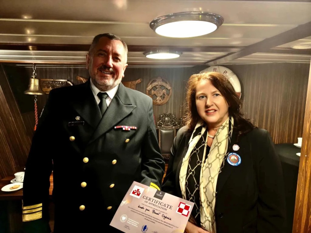 A year ago the Polish Sue Association was awarded a medal from the Society of Friends of ORP Błyskawica, Ship museum in Gdynia.      This Saturday we celebrate the 90th Anniversary of the Naming of ORP&nbsp;Błyskawica.